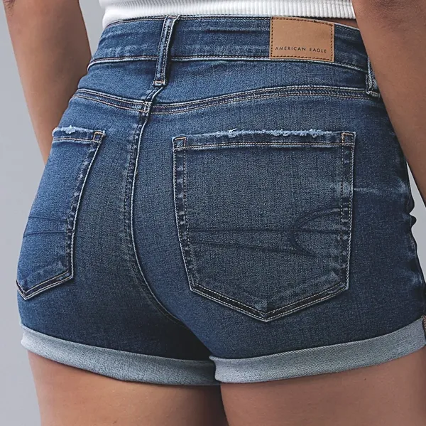 American Eagle High-Waisted Denim Shorts - Image 2