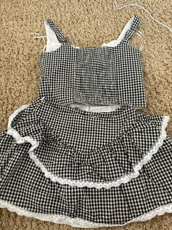 Sky to moon gingham set size M - Image 3