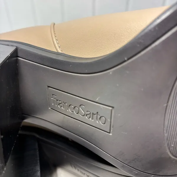 Franco Sarto‎ Taupe Leather Upper Women's Valor Mid Shaft Cowboy Boots Size 9.5 - Image 12