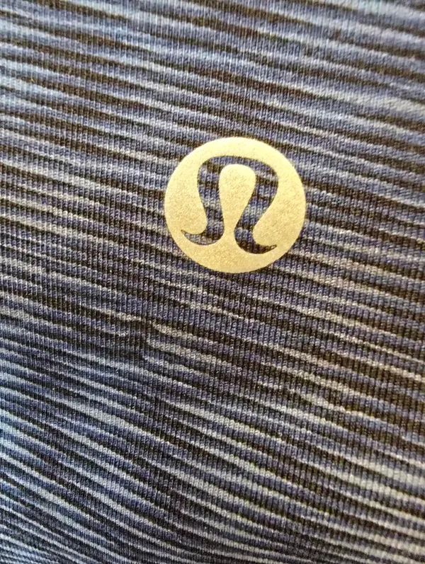 {8} Lululemon Wunder Under Hi-Rise 1/2 Tight Crop Legging Linear Flux Battleship - Image 9