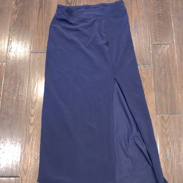 Boston Proper size small blue maxi skirt w/slit - Image 4