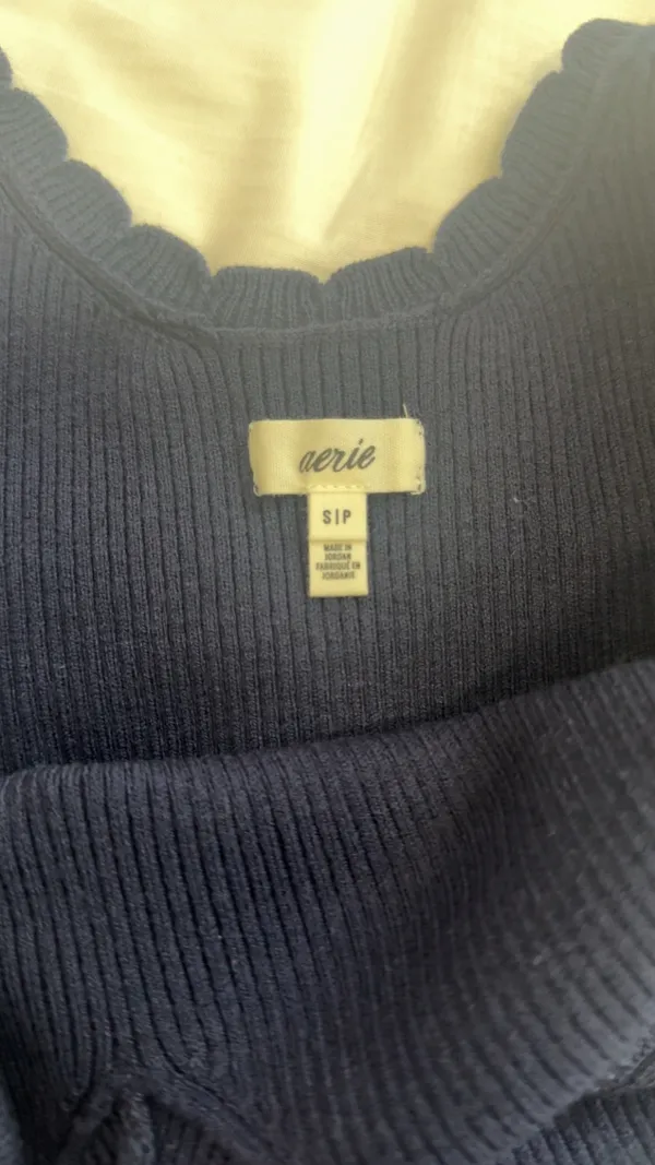 Aerie Sweater Tank Top Blue - Image 3