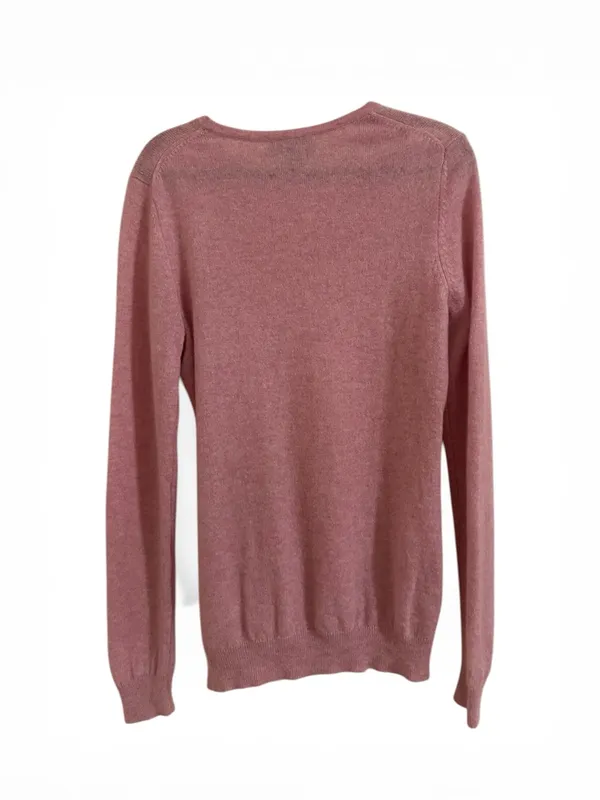 Charter Club 100% Cashmere Pink Crewneck Long Sleeve Sweater Women’s Size S - Image 3