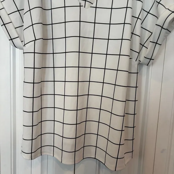 Melloday White And Black Blouse Size 1X‎ - Image 6