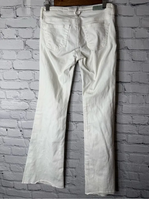 Ag Adriano Goldschmied White the Belle Flared Jeans size 25R - Image 5