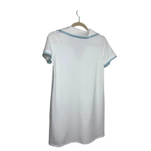 Addison Bay Easy Polo Dress in White Sz. S - Image 6