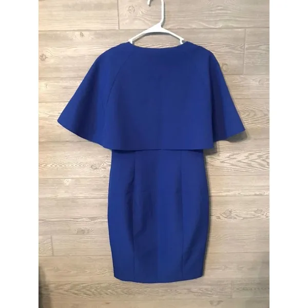 Ted Baker bight blue porisa cap back crepe‎ bodycon dress size small - Image 5