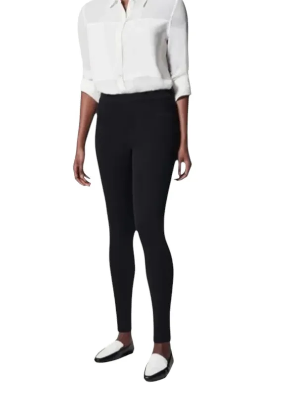 Spanx Tummy Control Jean-ish Cotton Twill Leggings Black Size S - Image 2
