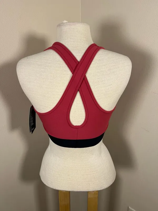 Under Armour Women's Armour Mid Crossback Sports Bra Pink XXL NWT - Image 2