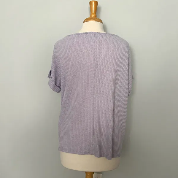 BiBi Lavender Lilac Light Purple Oversized Top - Image 5