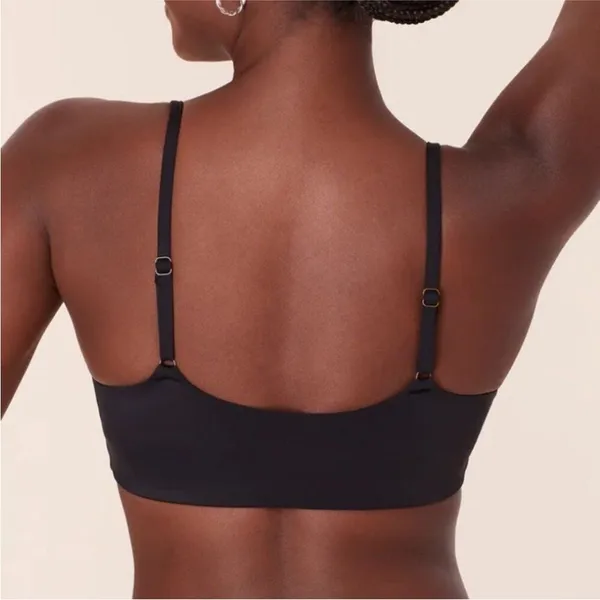 Andie Bikini Set Maui Top Cheeky Bikini‎ Bottom Black size M NWT - Image 3