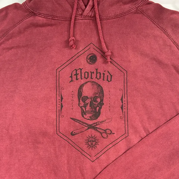 Morbid Podcast Autopsy Stylist Hoodie True Crime Merch Size L - Image 3