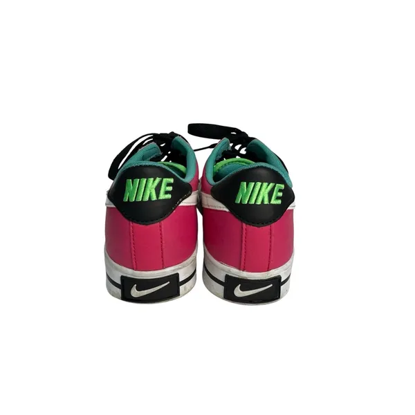 Nike Shoes‎ Womens 8 Pink Leather Low Top Dunks 2013 Hot Pink Neon Green Blue - Image 5