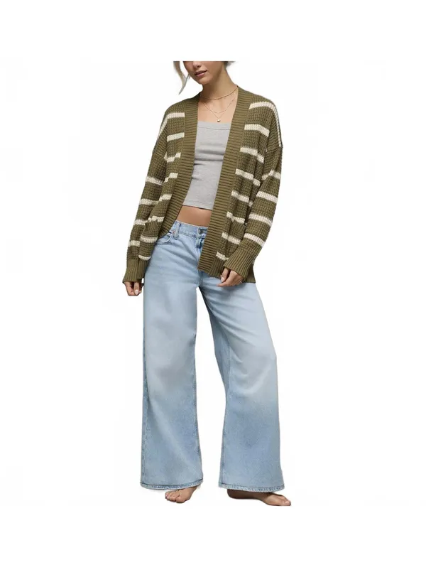 AE Open Knit Cardigan American Eagle NWT Washed Olive XS - Image 8