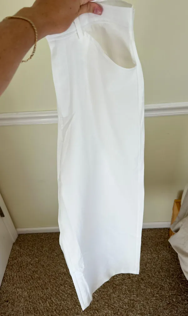 White Fox High Waisted Trousers Size 2 - Image 4
