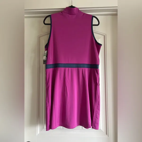 NWT PGA TOUR Women's Sl Colorblock Dress Sz L - Image 4