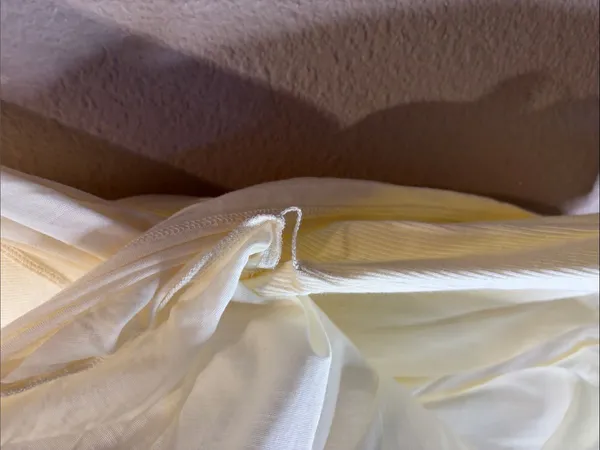 Mango Selection Women’s Combined Lyocell Top Size Small Cream Layered - Image 5