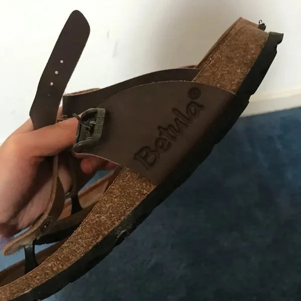 Birkenstock Betula Brown Gizeh Thong Sandal Size 6-6.5 - Image 2