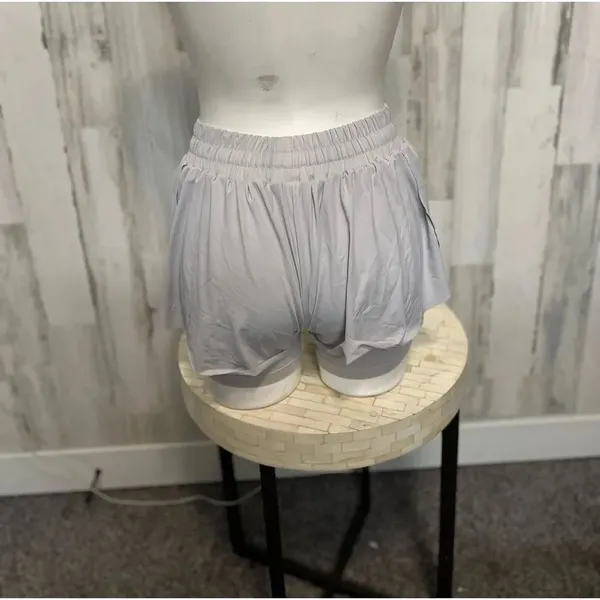 Gray Athletic Skort Women’s Small Elastic Waist Drawstring Active Tennis Shorts - Image 5