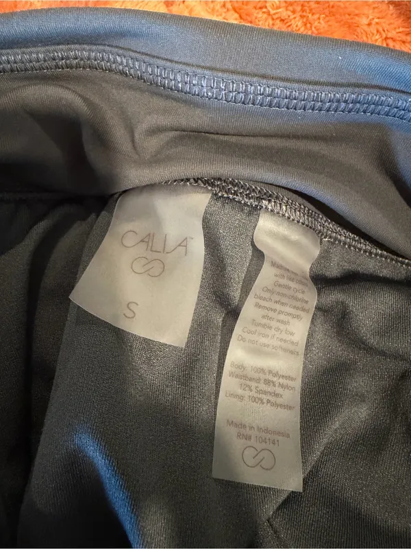 Calia Dark Gray Ruffle Athletic Shorts Size S - Image 3