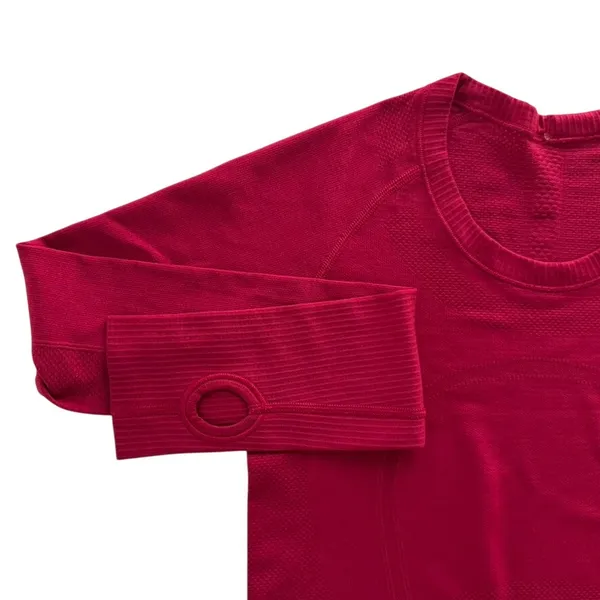 Lululemon Swiftly Tech Long Sleeve Crew 6 ORIGINAL Fit Ruby Dark Red Gym Run - Image 3
