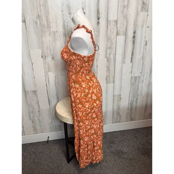 Coco & Sky Floral Smocked Maxi Dress – Ruffle Straps, Tiered Skirt, Boho Cottage - Image 3