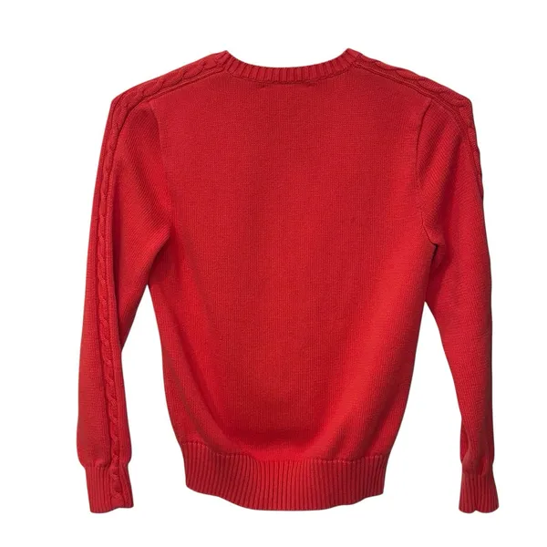 Vintage 90s Ralph Lauren Golf Women Cable Knit Sweater Size‎ Large - Image 4