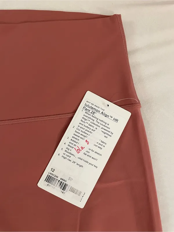 Lululemon NWT Align High-Rise Leggings 28” pants Brier Rose Size 12 - Image 6