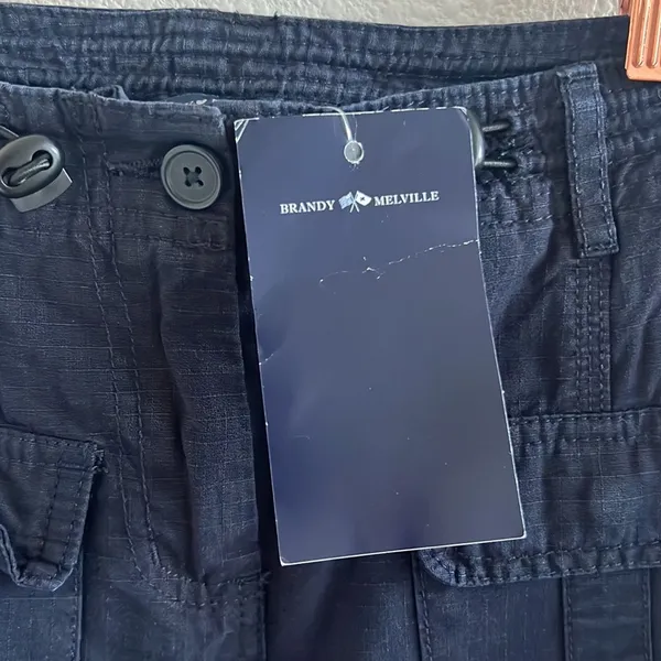 Brandy Melville Cargo Pants - Navy - Image 5