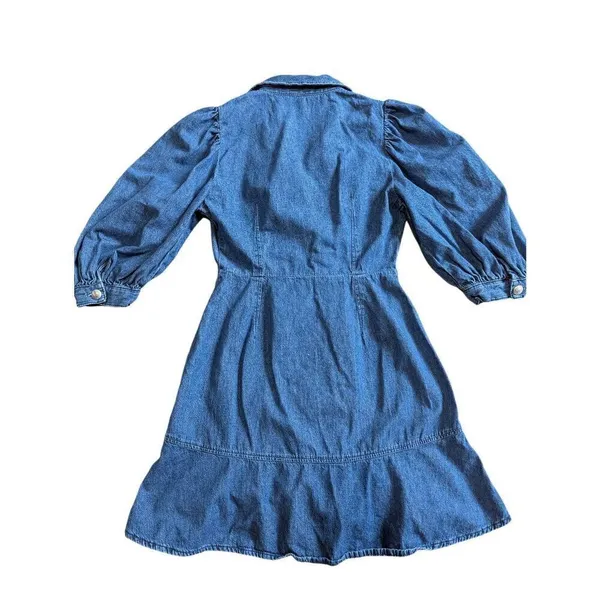 Zara double breasted denim dress Small - Image 7