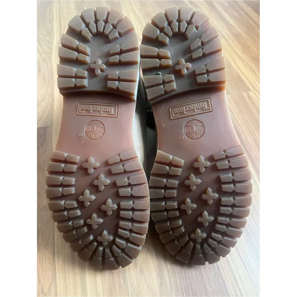 Timberland Authentics Waterproof Roll-Top Boots Brown Nubuck Women's Size 8 - Image 12
