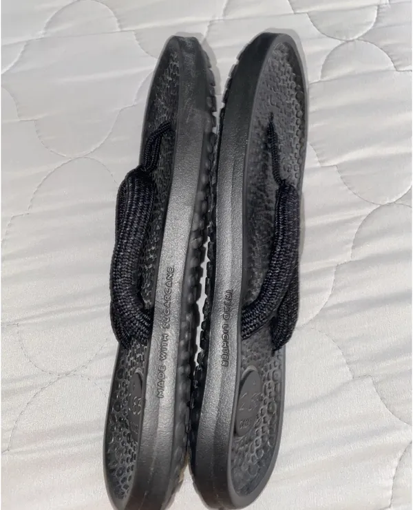 All Birds Sugar Zeffer Flip Flop Sandals Women’s 8 Black - Image 4