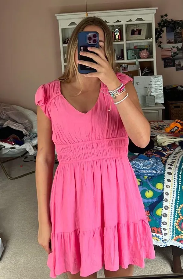 Blu Pepper Pink Dress - Image 3