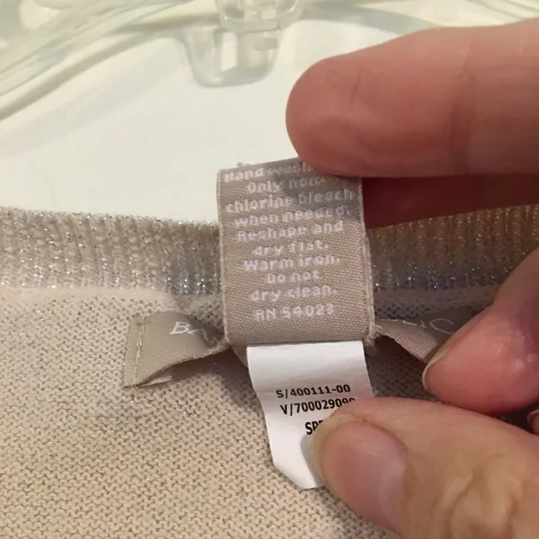 ‎Banana Republic holiday silver shimmer sweater M - Image 6