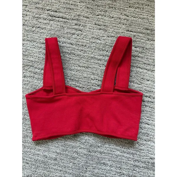 SET Active Sculpt Flex Contour Sports Bra Red Size XS - Image 4