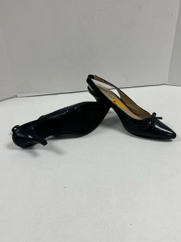 Ellen Tracy - Bindy- Dark Blue Classic Kitten-heel Pump - Size‎ 8. - Image 11
