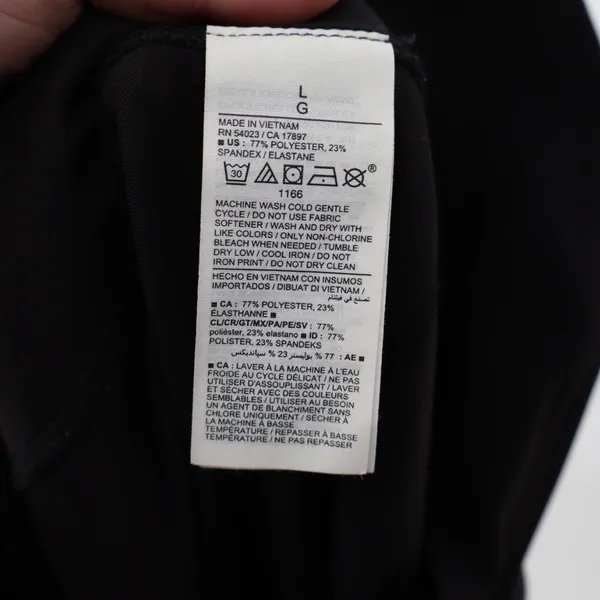 Old Navy Active PowerSoft High Rise Go Dry Leggings Black‎ Size L Stirrup Detail - Image 5