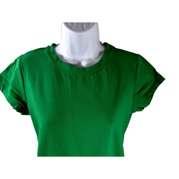 Isaac Mizrahi Live Kelly‎ Irish Green Short Sleeve T-Shirt Dress Size XS Spring - Image 4