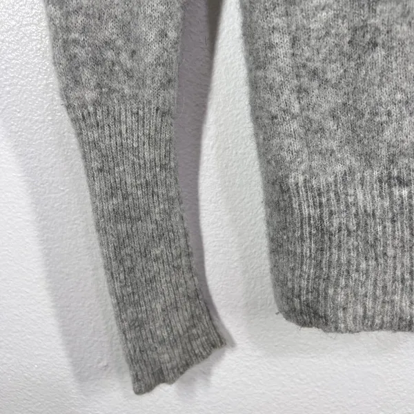 J.Crew Merino Wool Alpaca Blend Turtleneck‎ Sweater Womens Small Gray Soft Chic - Image 7