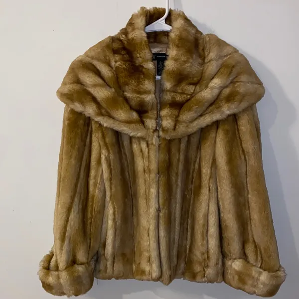 INC International Concepts Luxurious Faux Fur Jacket Size Large - Image 14