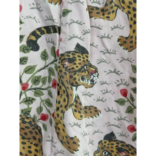 Printfresh Bagheera Pink Leopard Cotton Pajama Sleep Shorts Womens Size XS - Image 5