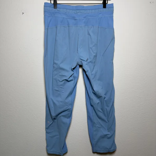 Lululemon Women Cropped Pants 8 Utility Blue Dance Studio Mid-Rise Pull On - Image 3
