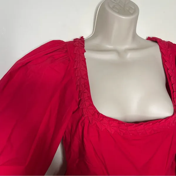NWT RHODE Red Daya Mini Dress in Popppy sz 12 - Image 9