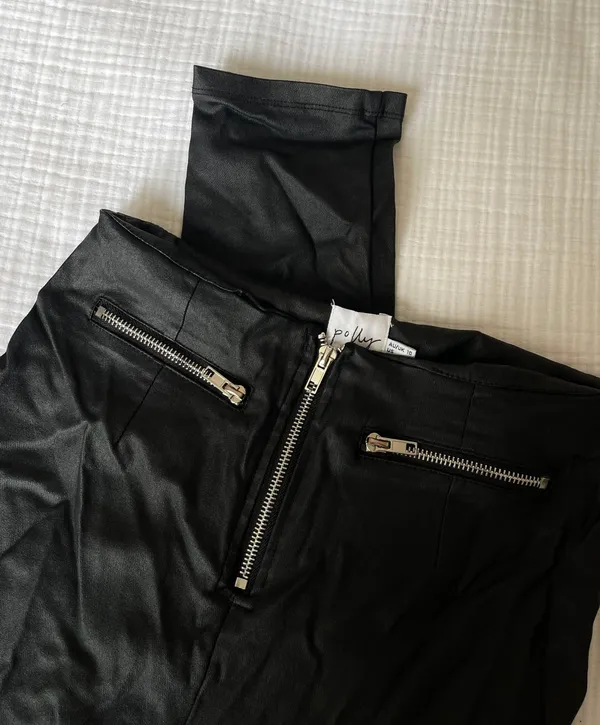 Princess Polly Leather Pants - Image 4