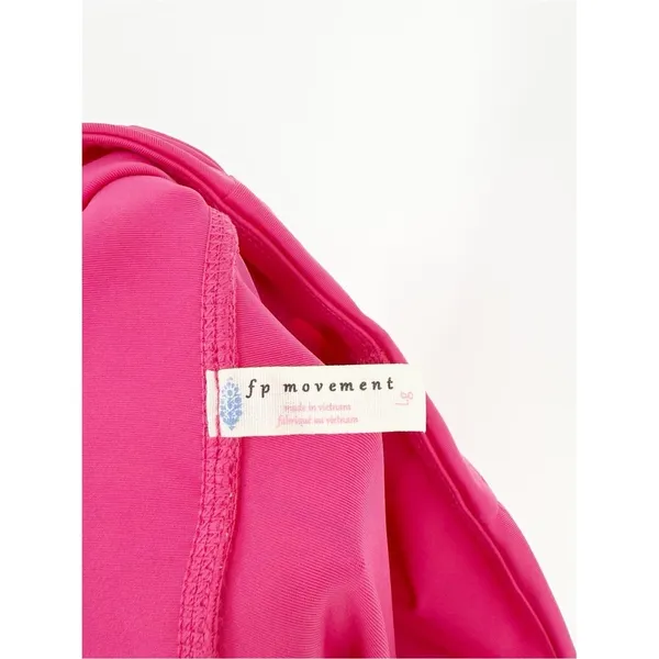 Free People Movement Breath Easy Cropped‎ Leggings Women's Size L Pink - Image 7