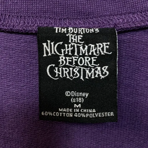 Jack & Sally Nightmare Before Christmas Disney Crewneck M - Image 4
