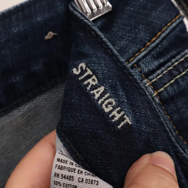 American Eagle Outfitters Jeans Womens 8 Blue Denim Cotton Stretch Straight Leg - Image 7