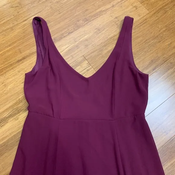 Show Me Your Mumu Jenn Maxi Dress Womens Medium‎ Merlot V-Neck Sleeveless Gown - Image 2