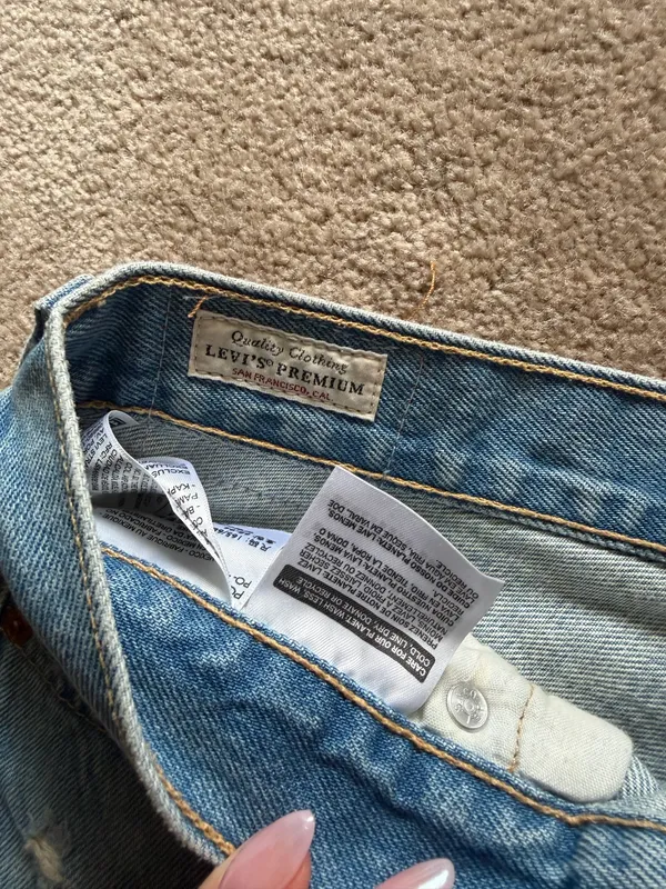 Levi’s Ripped Jean Shorts - Image 2