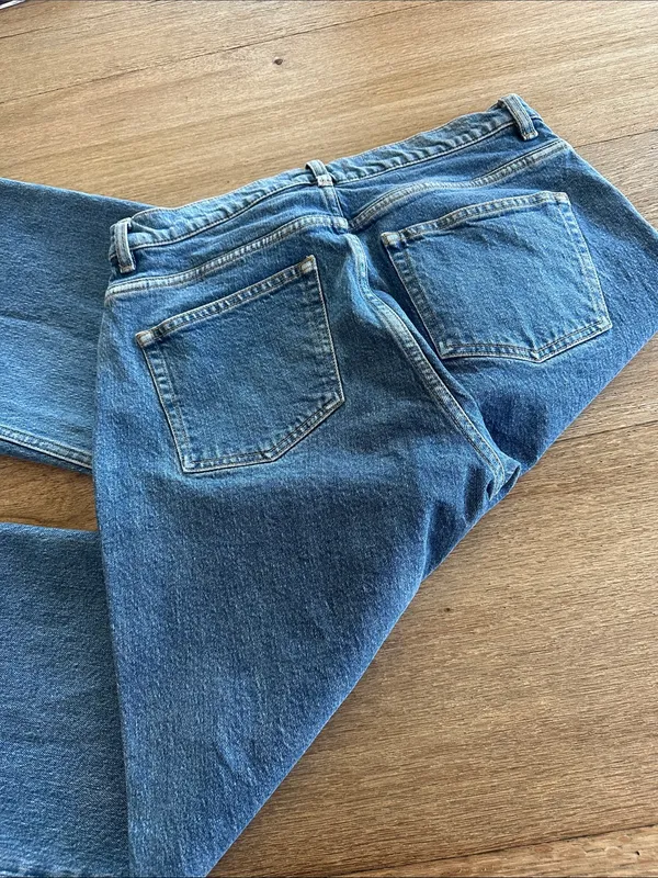 & other stories Wide leg straight jeans size‎ 31 medium wash - Image 3